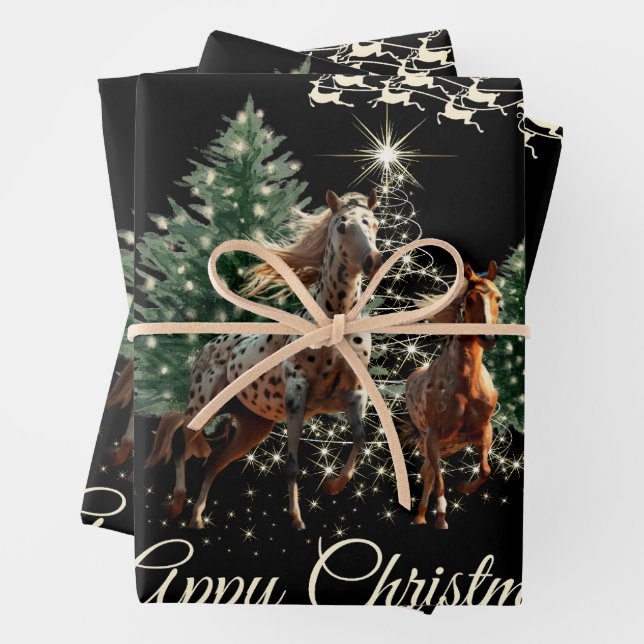 Appaloosa Weihnachten Geschenkpapier Set (Beispiel)