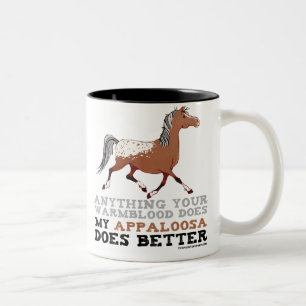 Appaloosas machen es besser zweifarbige tasse