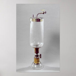 Apparat für das Studieren des Gases Poster