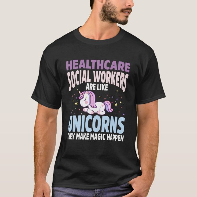 Apparel - Unicorn für Sozialarbeiter - Unicorn T-Shirt (Vorderseite)