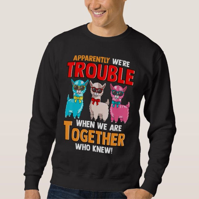 Apparently We're Trouble When We Are Together  Lla Sweatshirt (Vorderseite)
