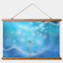 Apparitions wandteppich mit holzrahmen