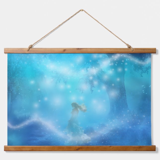 Apparitions  wandteppich mit holzrahmen (Vorne)