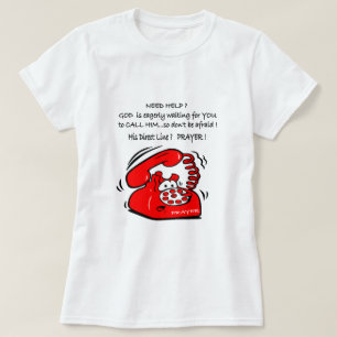 Appel à Dieu pour le T-shirt Christian Help