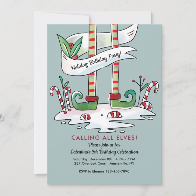 Appel à toutes les elfes Fête Invitation (Devant)
