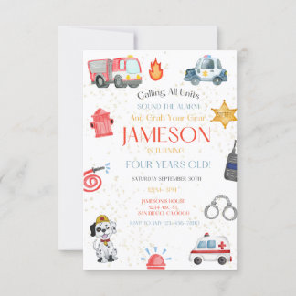 Appel à toutes les unités Invitation d'anniversair