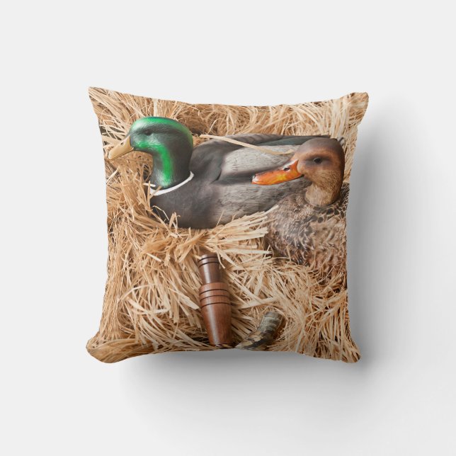 Appel Mallard Drake de canard chassant le coussin (Recto)