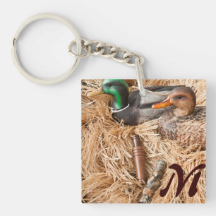 Appel Mallard Drake de canard chassant le porte -