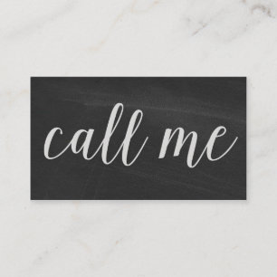 Appelez-moi Cartes de visite de tableau de bord mo