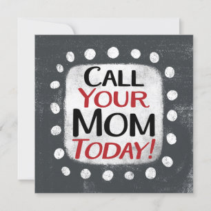 Appelez Votre Carte De Voeux Maman Aujourd'Hui