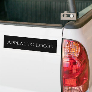 Appell an die Logik Autoaufkleber