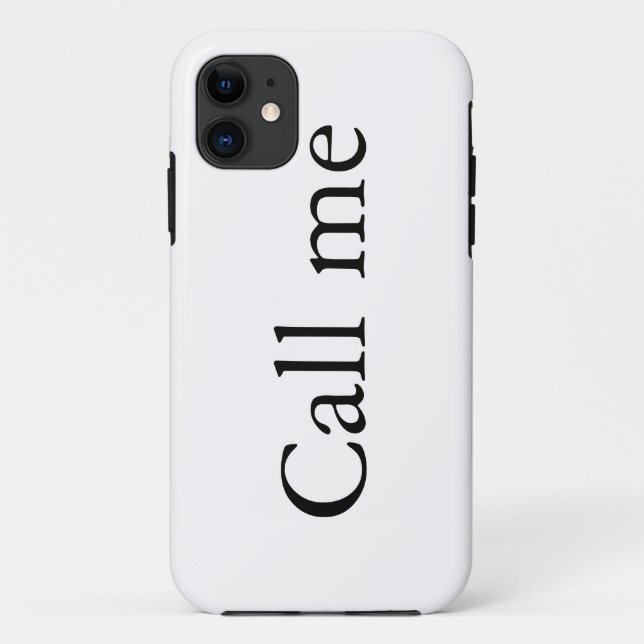 Appelle-moi - coque iphone (Dos)