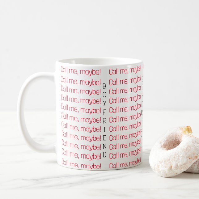 Appelle-moi, peut-être un petit ami, Mug (Avec donut)