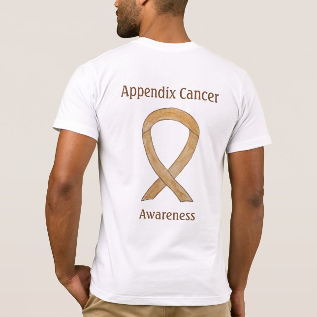 Appendice T-shirt en ruban ambré de sensibilisatio (Dos)