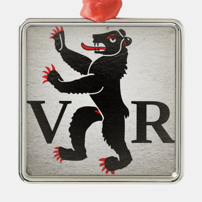 Appenzell Ausserrhoden Ornament Aus Metall (Vorne)