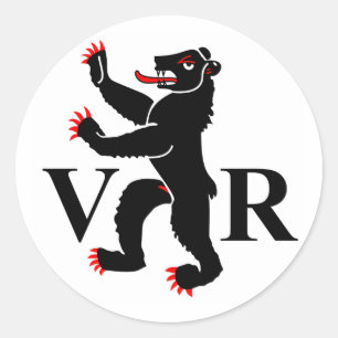 Appenzell Ausserrhoden, Schweiz Runder Aufkleber