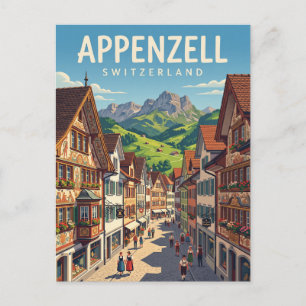 Appenzell Schweiz Postkarte