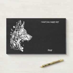 Appenzeller Sennenhund Abstrakt Art Dog Name Post-it Klebezettel