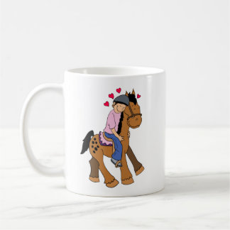 Appetiter Pferdereiter mit rosa Shirt - Tasse