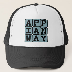 Appian Way, römische Straße Truckerkappe