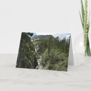 Appistoki Falls und Peak im Glacier National Park Karte