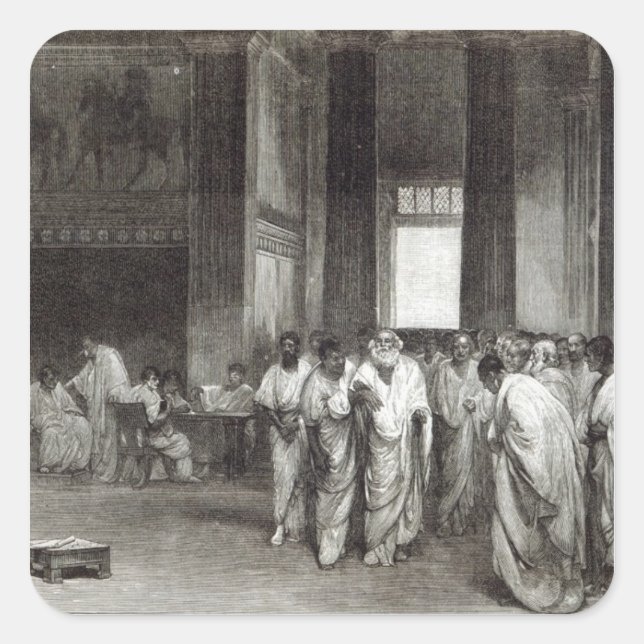 Appius Claudius Quadratischer Aufkleber (Vorderseite)