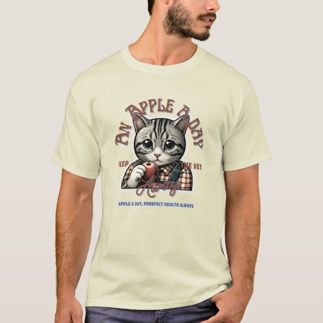Apple a day, Purfect Health immer! T-Shirt (Vorderseite)