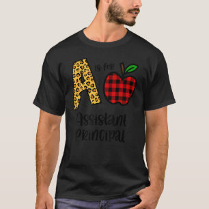 Apple A ist für Assistenzkraft-Principal zurück zu T-Shirt