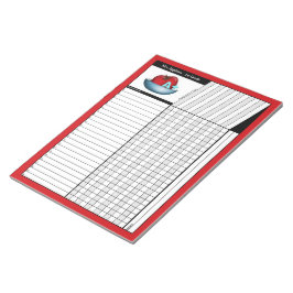 Apple A+ Red Teachers' Node Sheets Notepad Notizblock