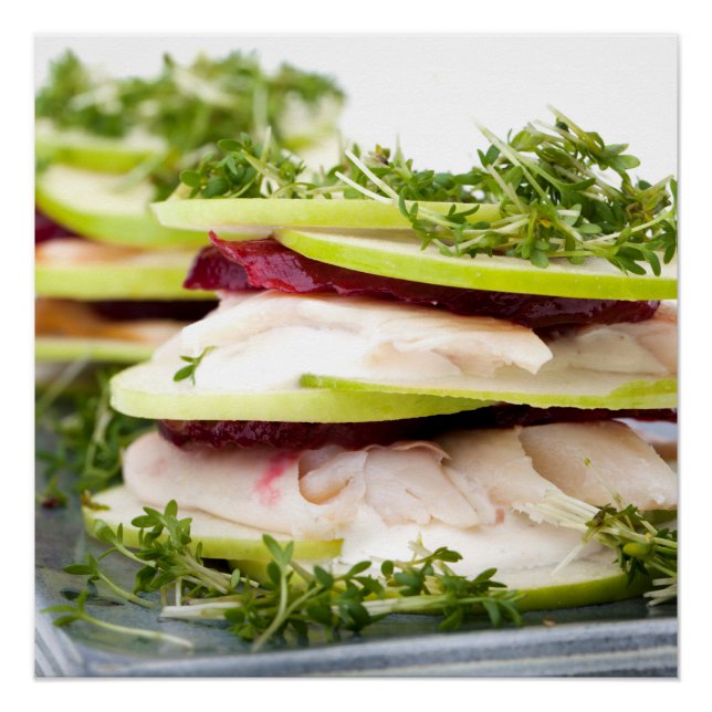 Apple and trout appetizer poster (Vorderseite)