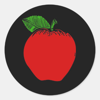 Apple-Aufkleber Runder Aufkleber