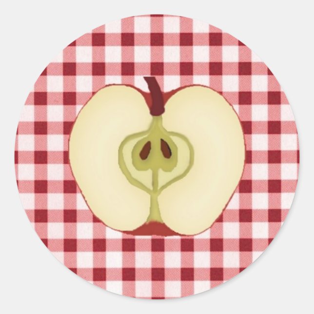 Apple-Aufkleber Runder Aufkleber (Vorderseite)