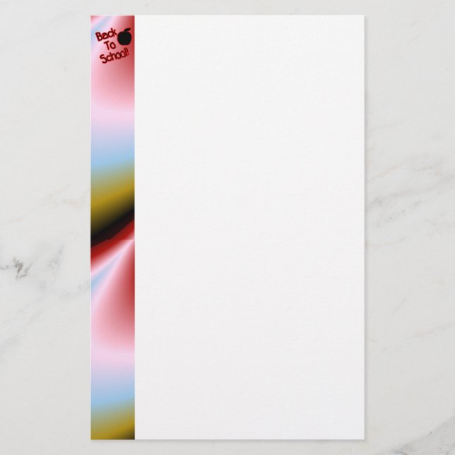 Apple & Back to School - Briefpapier (Vorderseite)
