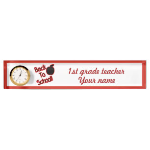 Apple & Back to School - Namensplakette