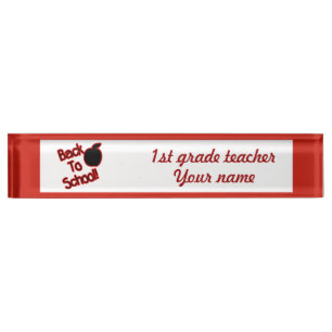 Apple & Back to School - Namensplakette