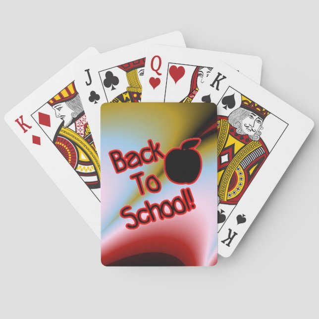 Apple & Back to School - Spielkarten (Rückseite)