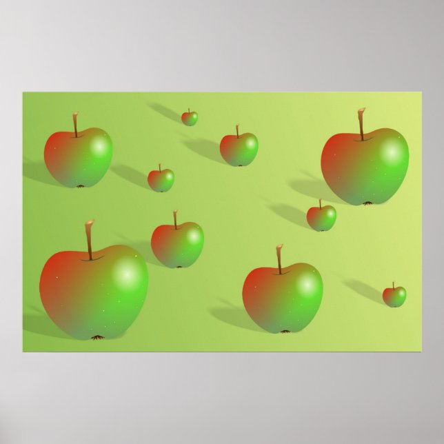 Apple Background Poster (Vorne)