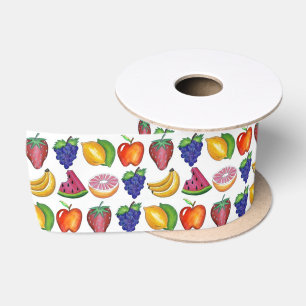 Apple Banana Lemon Limon Trauben Berry Fruchtsalat Satinband