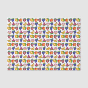 Apple Banana Lemon Limon Trauben Berry Fruchtsalat Seidenpapier