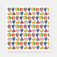 Apple Banana Lemon Limon Trauben Berry Fruchtsalat