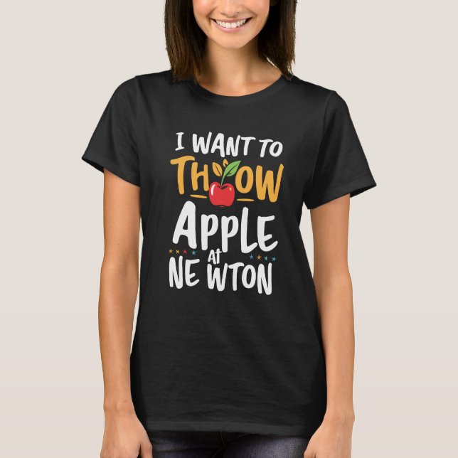 Apple bei Newton T-Shirt (Vorderseite)