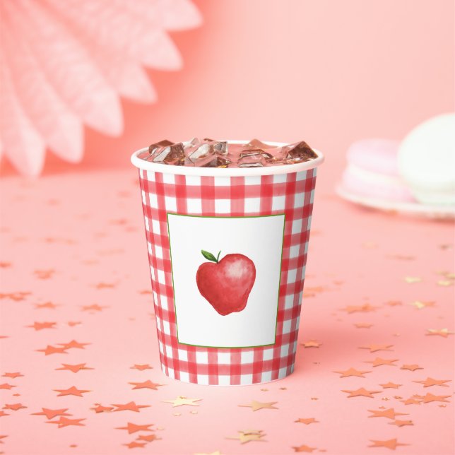 Apple Birthday Paper Cup Pappbecher (Insitu)