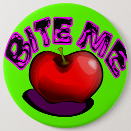 Apple BITE ME Nostalgisches Retro 90er Button