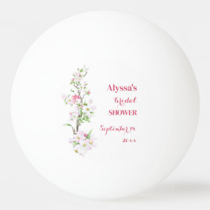Apple Blossom Brautparty Personalisiert Tischtennisball