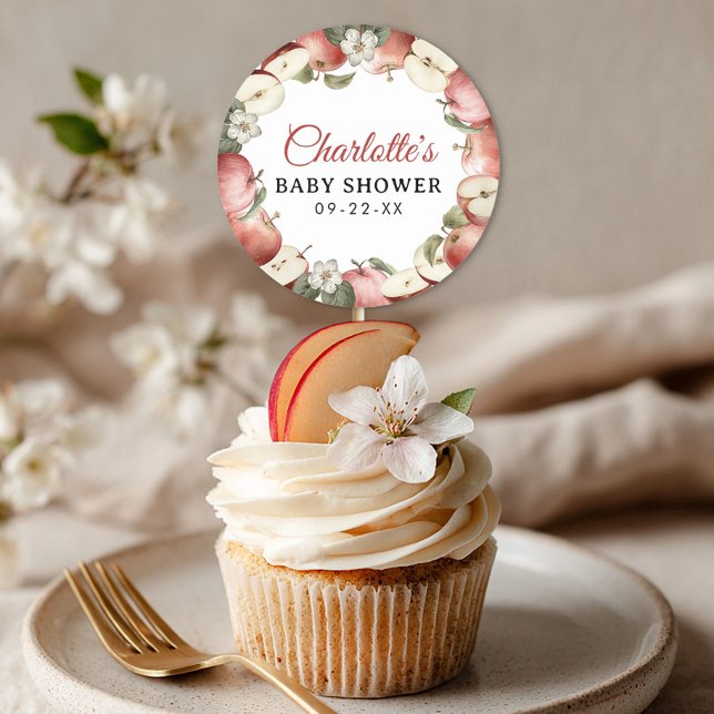 Apple Blossom Fall Baby Dusche Gefallen Sticker (Favor Sticker)