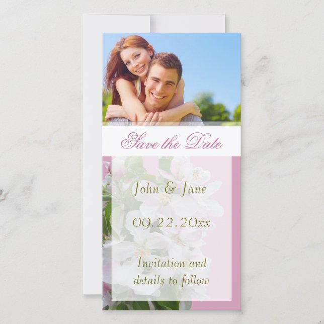 Apple Blossom/Foto "Save the Date" Save The Date (Vorderseite)