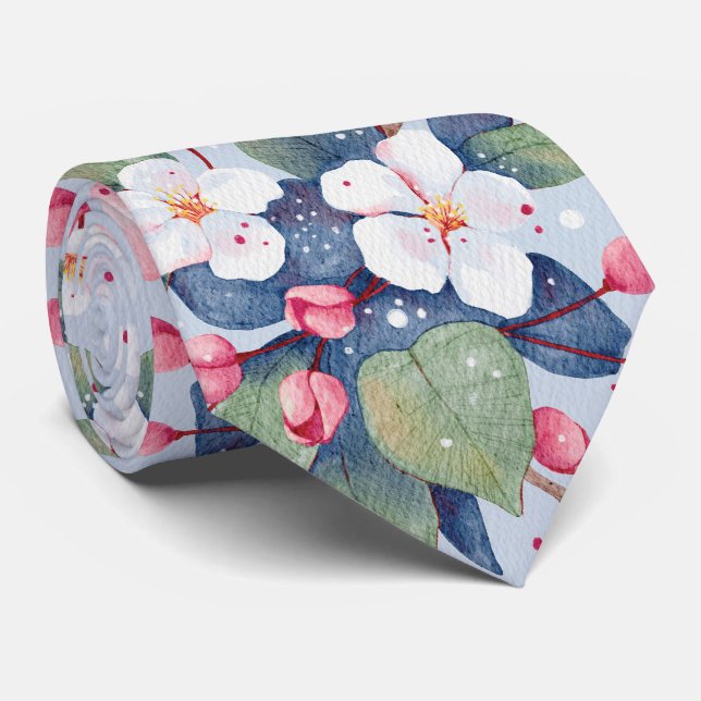Apple Blossom (Oyster Bay) Krawatte (Gerollt)