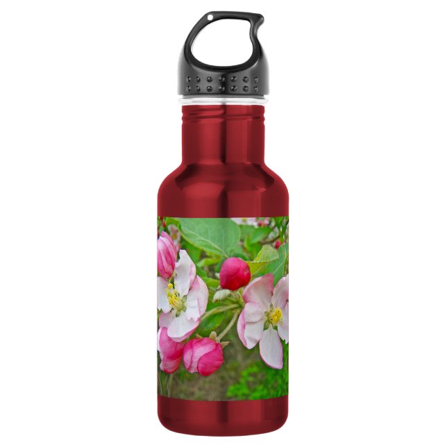 Apple Blossom Time Edelstahlflasche (Vorderseite)