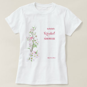 Apple Blossom Vollständig anpassbares Brautparty T-Shirt