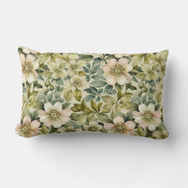Apple Blossoms and Leaves Lendenkissen
